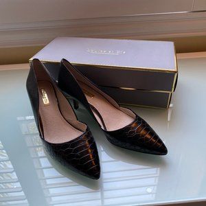 Louise et Cie | Snake Embossed Jaime Kitten Pump